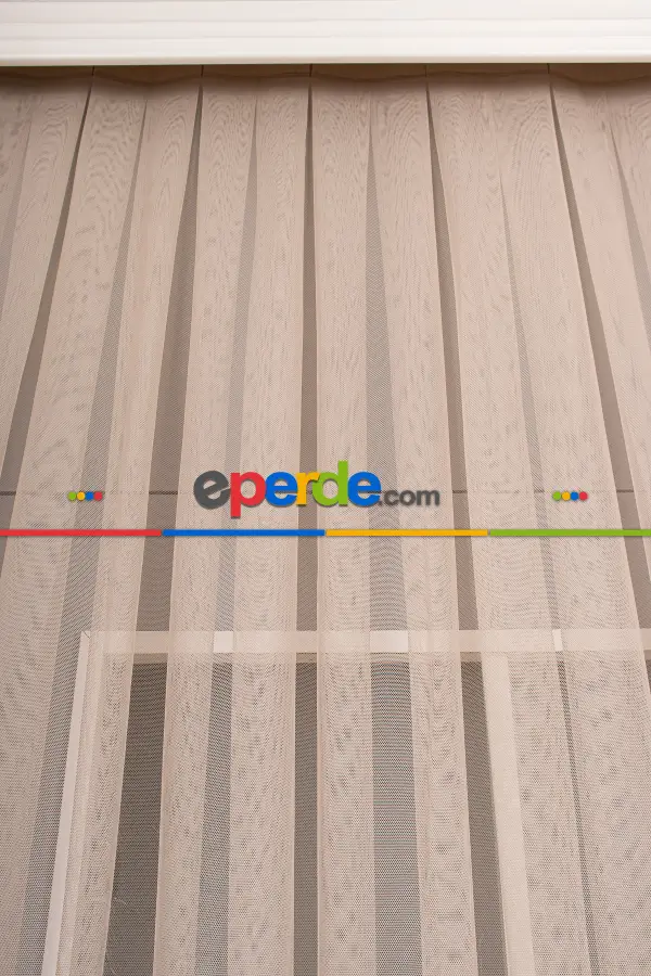 Vizon Grek Tül Perde Petek Zemin