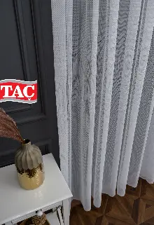 Taç Benekli Tül Kırışmaz Ütü İstemez Tasarım Model Tül