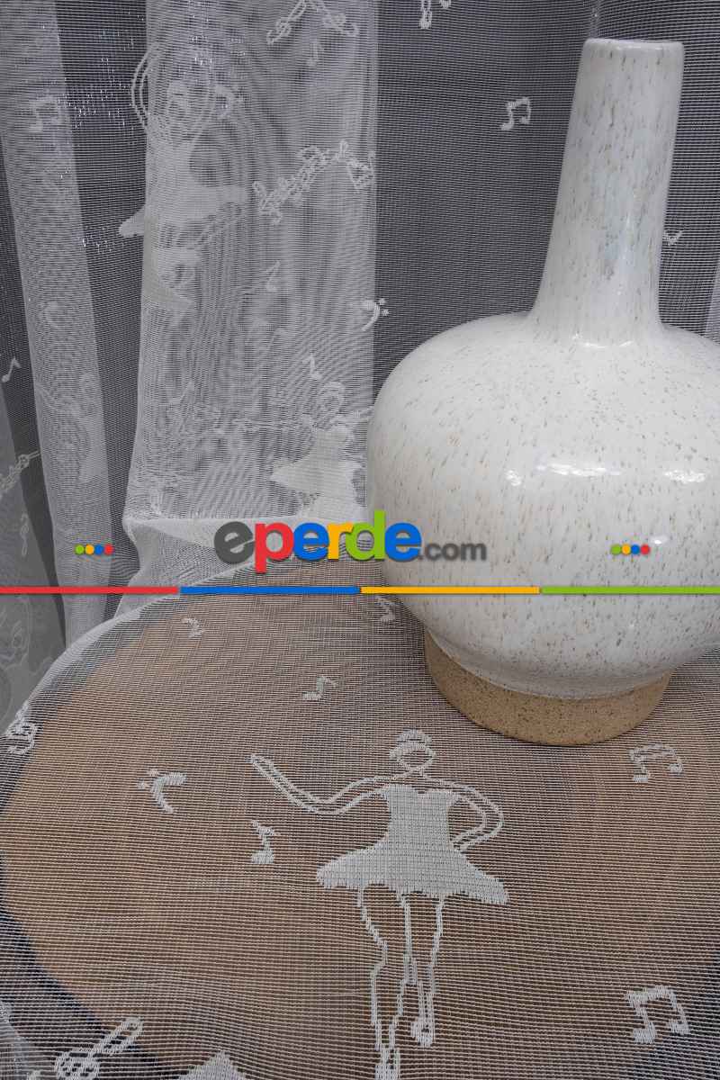 Balerin Modeli Kız Cocuk Odası Tül Perde