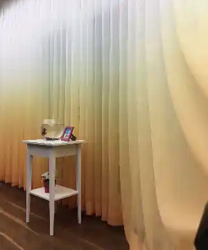 Kız Çocuk Odası Tül Perde- Sarı