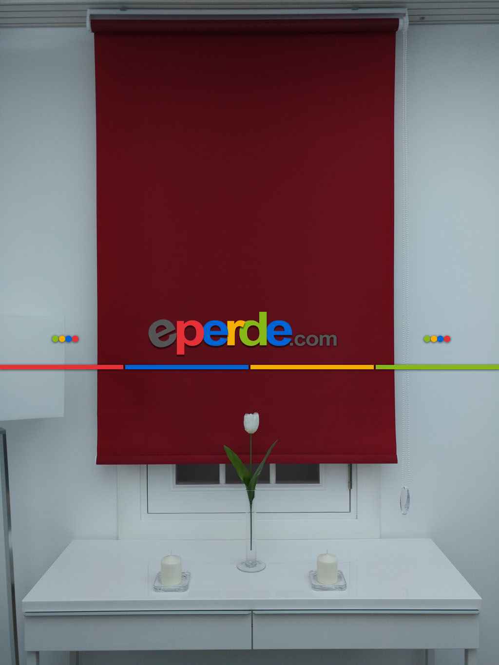 Bordo Mat Stor Perde- Bordo