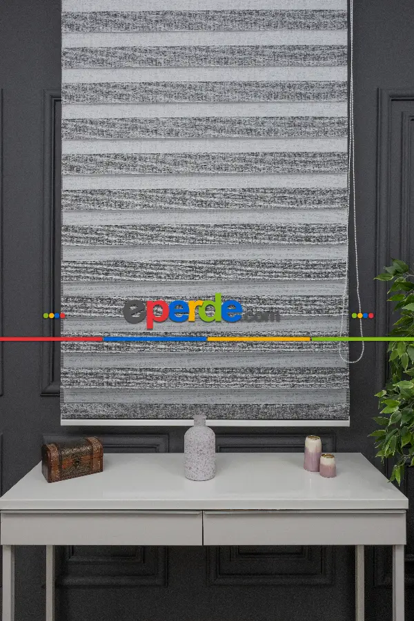 Zebra Perde - Düz Zebra Perde Kalın Dokulu