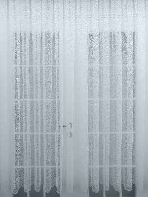 Örme Desenli Tül Perde 100% Orjinal Ürün- Ekru