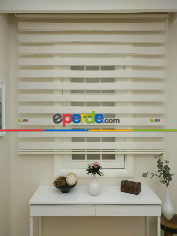 Salon Zebra Perde - Zebra Perde -bambu Zebra (eco Serisi )- Ekru