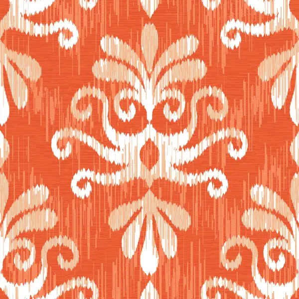 Salon Fon - Etnik Desenli Fon Perde Evm1081 Kumaşı Kalındır Duck Bezi Değildir- Beyaz-Krem