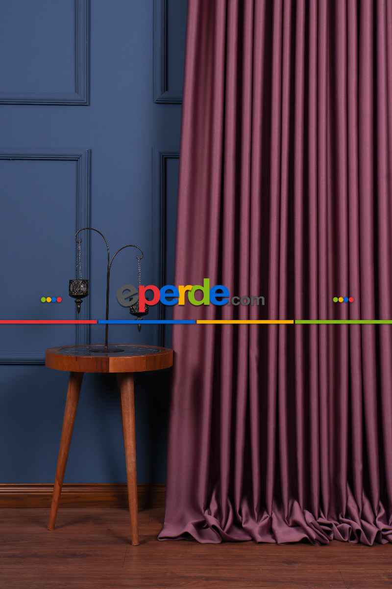 Gül Kurusu Işık Geçirmez Gül Blackaut Fon Perde