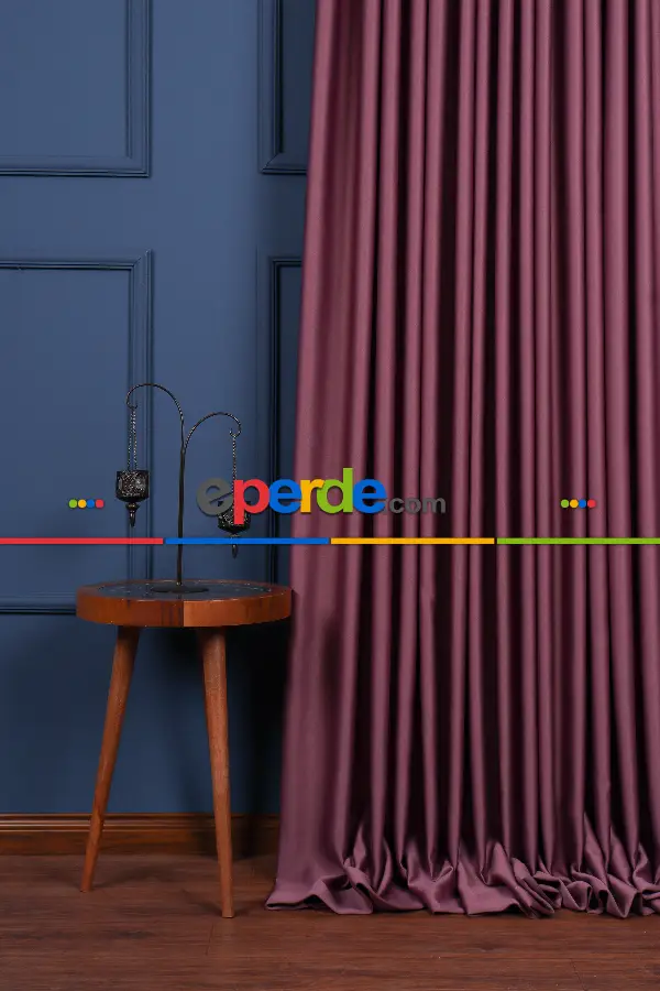 Gül Kurusu Işık Geçirmez Gül Blackaut Fon Perde