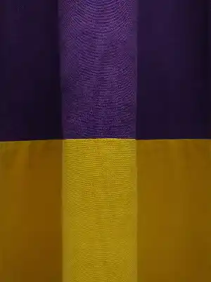 Kombinli Fon Perde - Yeşil - Sarı - Mor- Yeşil-Sarı-Mor
