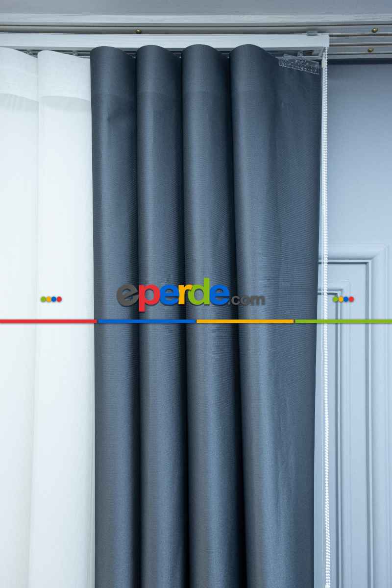 Lens Akıllı Dikey Tül Perde-12- Çok Renkli 2