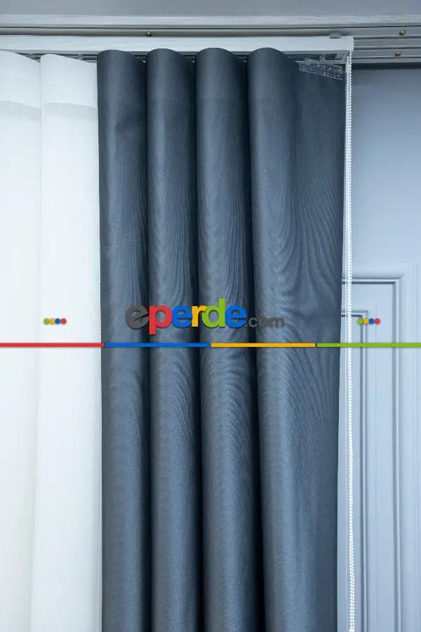 Lens Akıllı Dikey Tül Perde Bulut-12- Çok Renkli 2