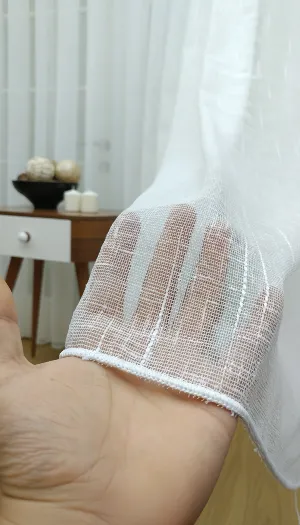 Natural Keten Tül Birinci Kalite İplikten Özel Üretilmiştir - Kurşunlu Tül