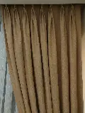 Salon Perdesi - Bej Rengi - Düz Keten Fon Perde (  Keten Fon Perde)- Bej