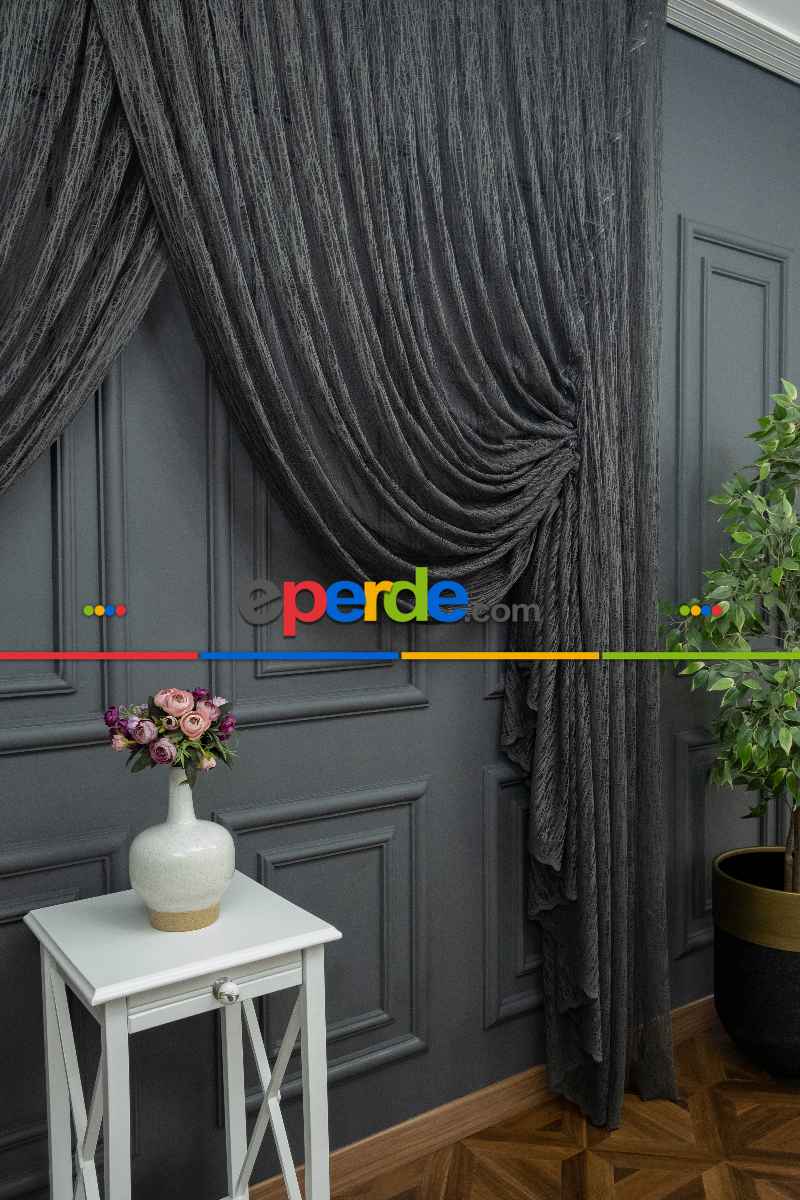 Gri Antrasit Füme Tül Camkırığı Tül