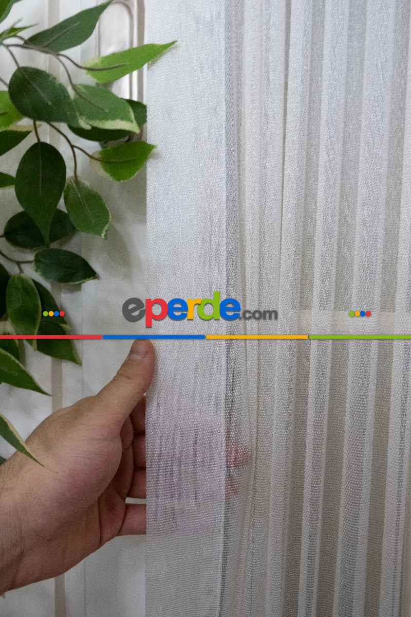 Mutfak Briz Tül - Monaliza Krem Tül Ütü İstemeyen Tül - İtinalı Dikiş Garantisi - Fantazi Tül -dökümlü Tül