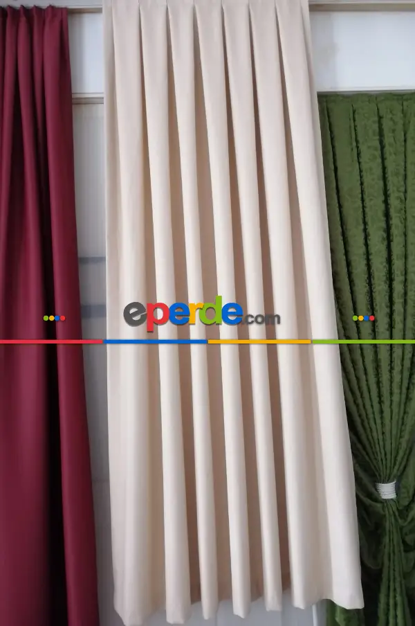 Milpa Keten Düz Fon Perde - 32 Renk Seçekli