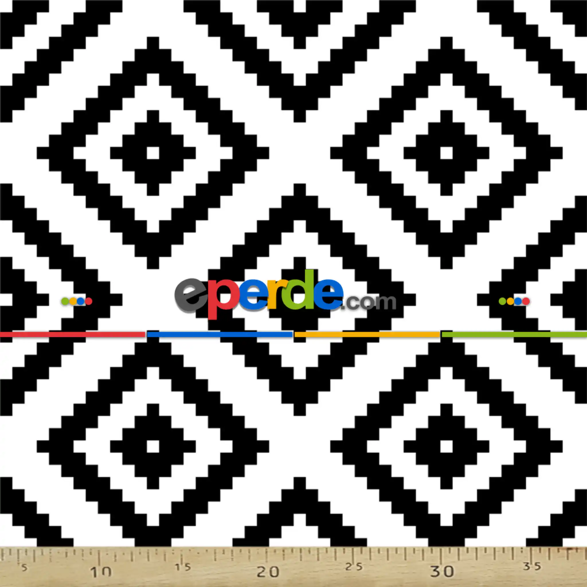 Siyah Mutfak Perdesi Kanat Fon Perde Modern Desenli- Siyah