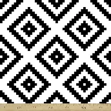 Siyah Mutfak Perdesi Kanat Fon Perde Modern Desenli- Siyah