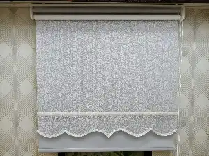 Çifli Sistem Tül Ve Stor Perde Bdz ( 806 )- Beyaz