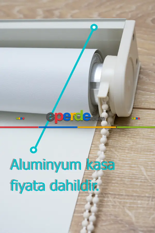 Bebek Odası - Kampanyalı - Krem Blackout Düz 0 Karartma Stor Perde 5 Renk - Kornişe Kolay Montaj Aparatlı - Matkap Tornavida Olmadan 30sn'de Montaj