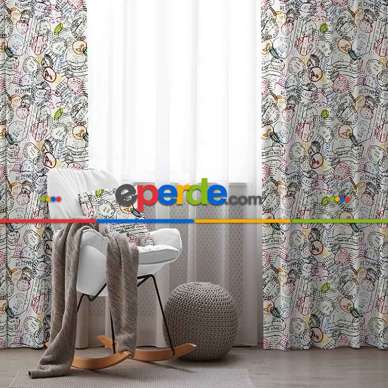 Popart Fon Perde Evim K-272 Kumaşı Kalındır Duck Bezi Değildir