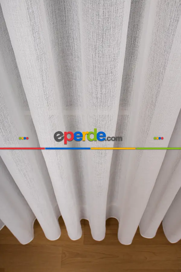 Salon Tül - Kum Düz Tül Perde