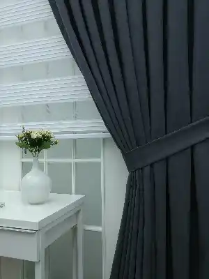 %25 İndirimli!!! Füme Düz Fon Perde(fon Demiri Hediyeli)- Füme