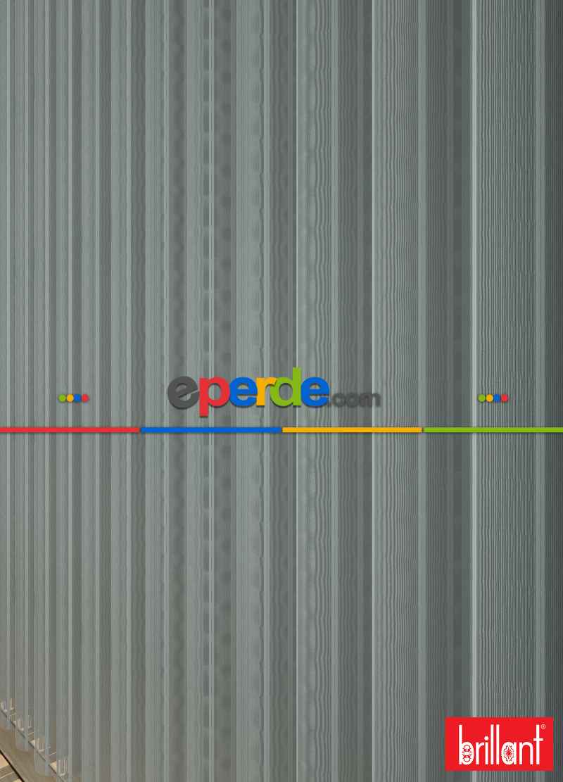 Brillant Akıllı Tül Perde Gri Renkli Tül Dikey Zebra Perde Düz 1. Kalite