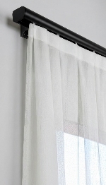 Gri Kanallı Dekoratif Ray, Modern Perde Korniş Rayı Siyah