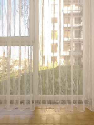 #üreticifirma Damla Çizgili Tül Perde 1.kalite- Ekru - Kurşunlu Tül