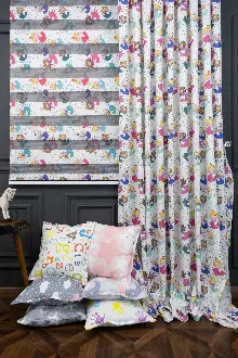 Trend Bebek - Çocuk - Genç Odası Fon Perde Modelleri 2021 (sınırsız En Ölçüsü )- Turkuaz-Haki-Mürdüm-Fuşya-Kahve-Hardal