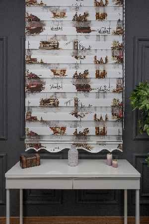 Zebra Perde- İstanbul Baskılı Zebra Perde