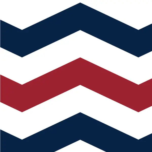 Zigzag Desenli Fon Perde Evm408-5 Kumaşı Kalındır Duck Bezi Değildir- Lacivert-Kırmızı-Beyaz