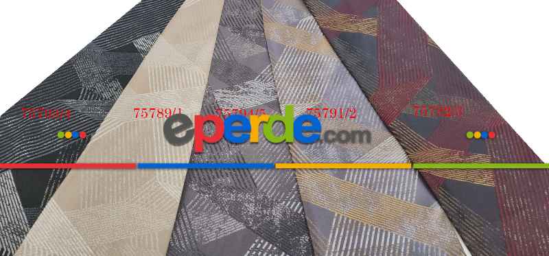 Taç Stream Çizgi Desen Pano Fon Perde 70cm X 290cm 