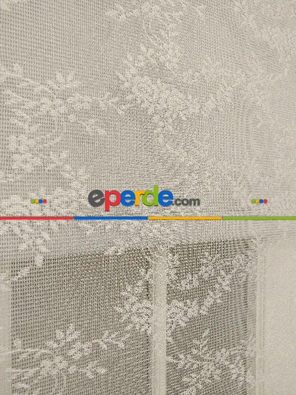 Çiftli Sistem Tül Stor Beyaz Örme Tül 2029- Beyaz