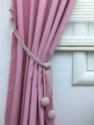 Perde Fon Bağı - Braçol - Pembe Rengi Pembe