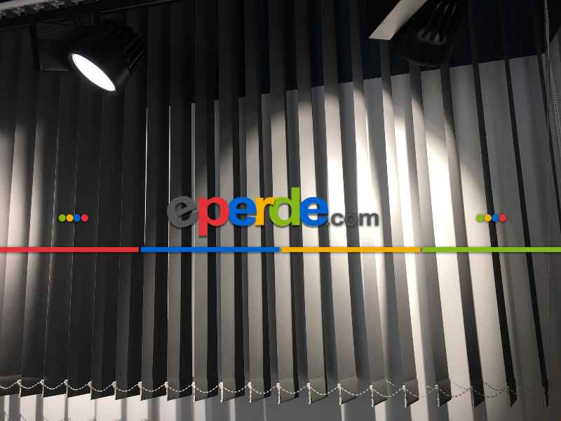 Kumaş Dikey Perde Antrasit Gri