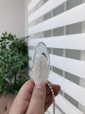 Yüksek Kalite Düz Zebra Perde - Ekru Renk- Ekru