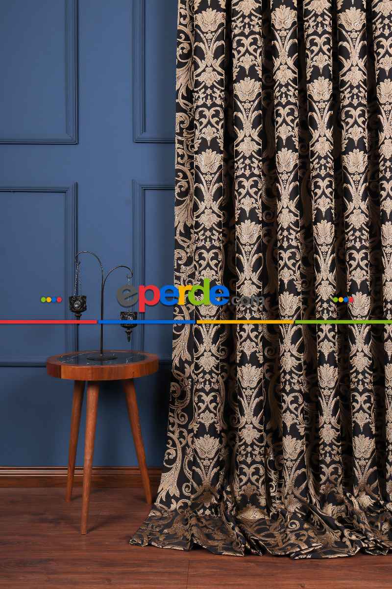 Salon Fon Perde - Divan Jakar Dokuma Fon Perde