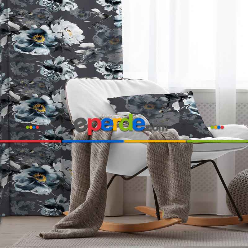 Oturma Odası Fon Perde Evim 2029 Kumaşı Kalındır Duck Bezi Değildir