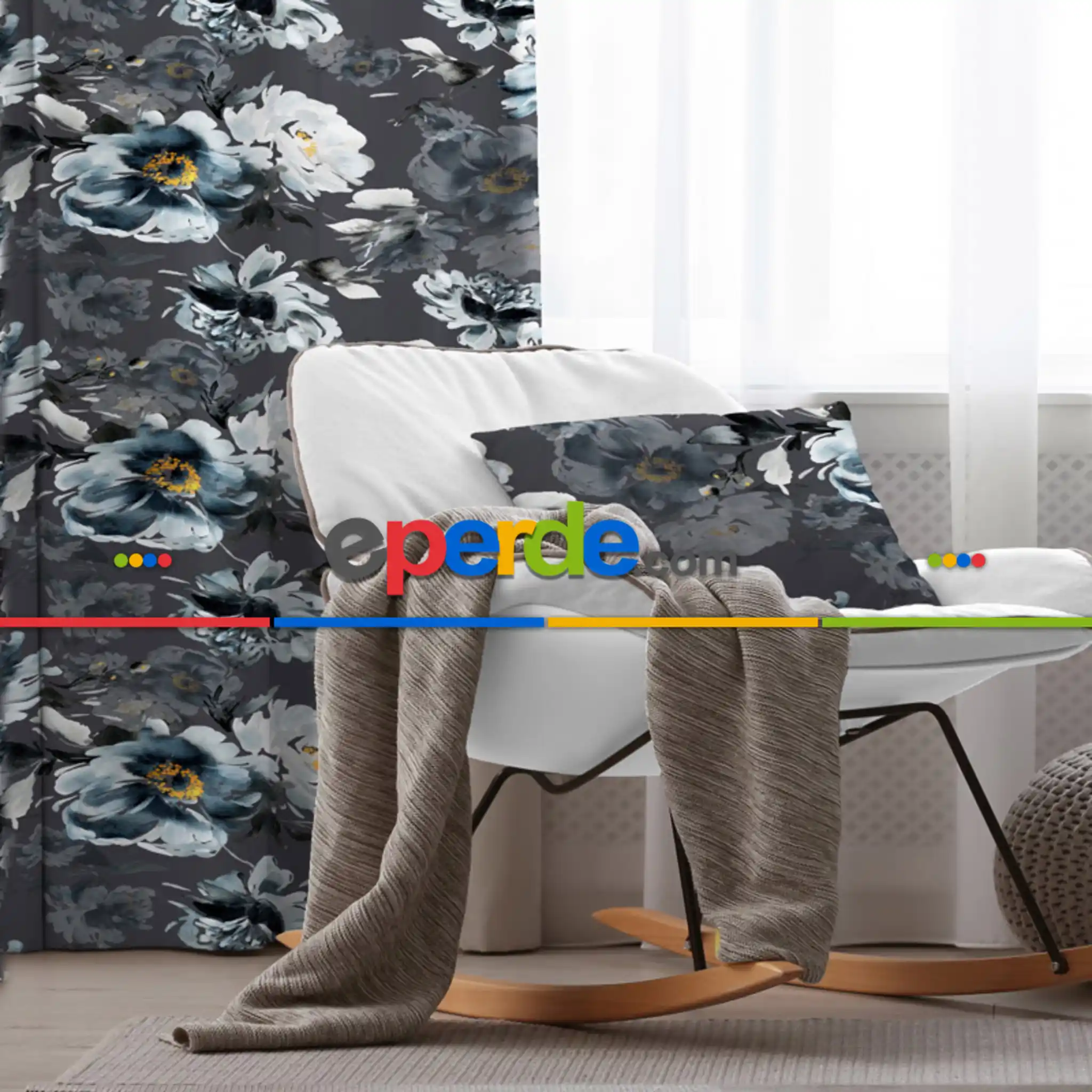 Oturma Odası Fon Perde Evim 2029 Kumaşı Kalındır Duck Bezi Değildir