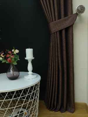 Koyu Mor Jakar Fon Perde