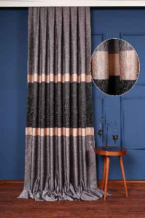 Yeni Sezon Pano Fon Perde - Gri Füme Antrasit - Siyah