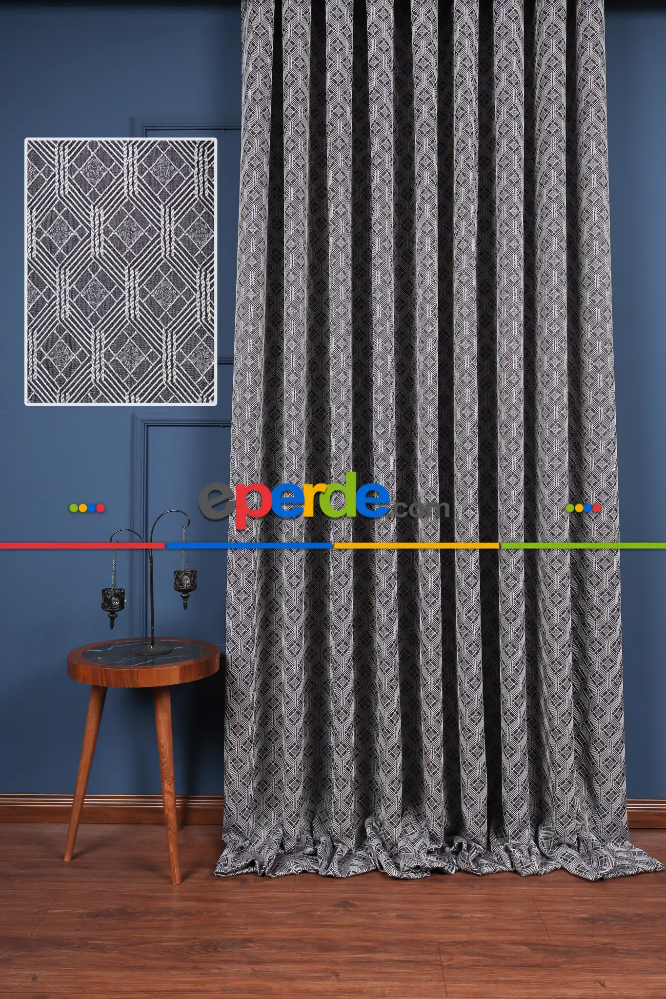 Salon Fon Perde - S Pile Dökümlü Jakar Dokuma Fon Perde