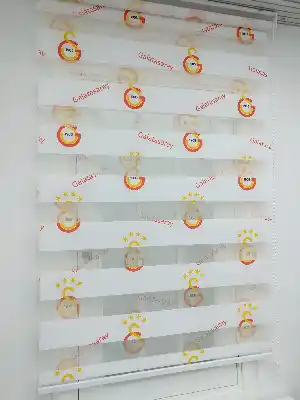 Gs Galatasaray Zebra Perde- Kırmızı-sarı