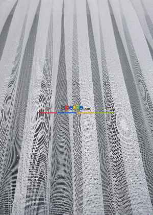 Hazır Ölçülü Seyrek Pileli Modern Bej Kahverengi Degrade Geçişli Tül - Örme Dantel Tül Perde