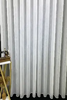 Es Pile Simli Kubilay Düz Tül Perde