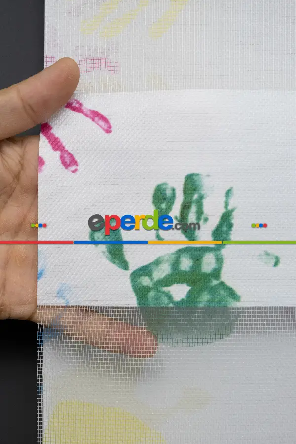 Trend Bebek - Çocuk - Genç Odası Zebra Perde Modelleri 2021- Yeşil-Sarı-Mor-Menekşe Kırmızı-Hardal