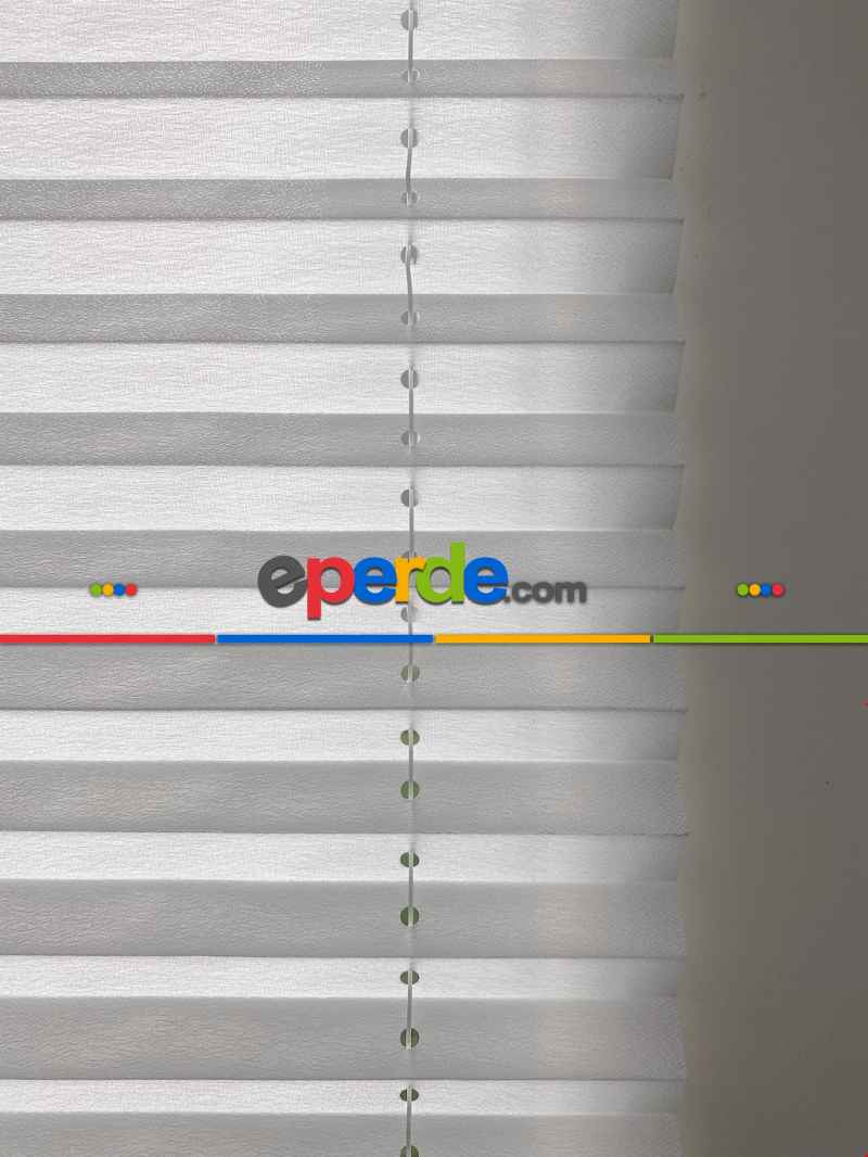 Mutfak - Plisel Perde, Ekru Diamond Seri Cam Balkon Perdesi 1. Kalite Matkapsız Montaj Yaylı Sistem