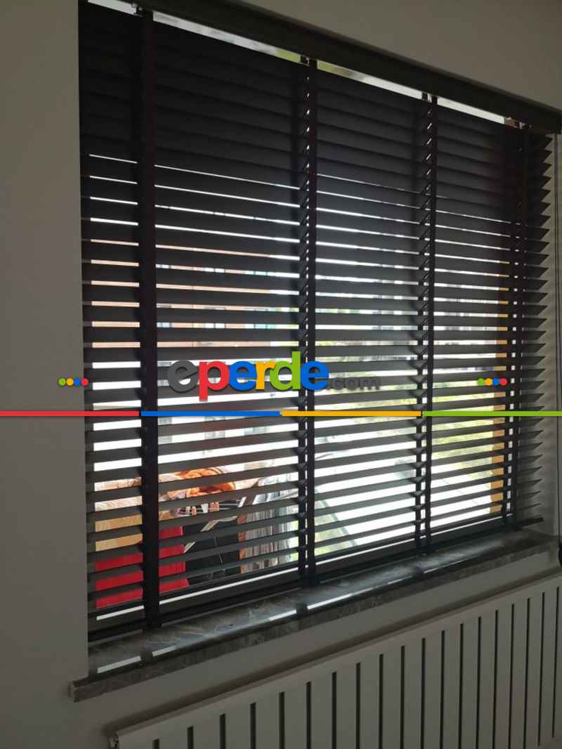 Mutfak 2025 Sezonu - 50 Mm Gerçek Ahşap Jaluzi Perde