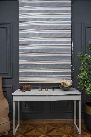 Mutfak- Zebra Perde - Micro Pilise - Degrade Renk Geçişli Zebra Perde